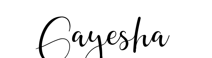 Gayesha  Free Fonts Download
