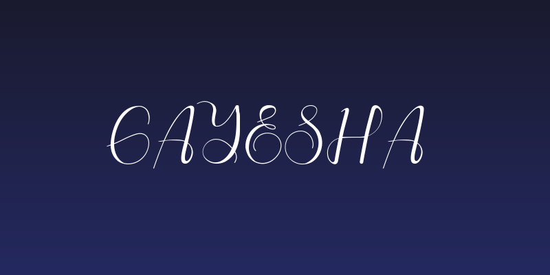 Gayesha Social Header