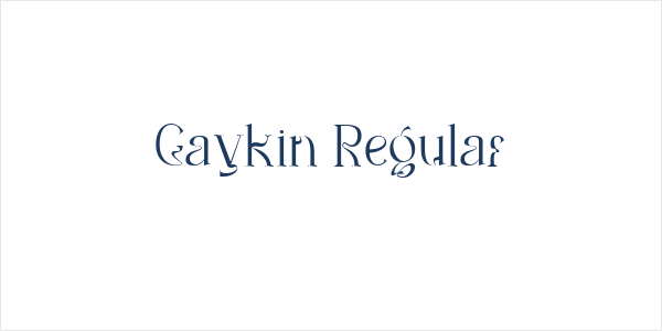 Gaykin Regular Logo