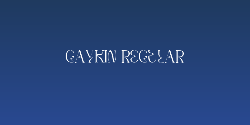 Gaykin Regular Social Header
