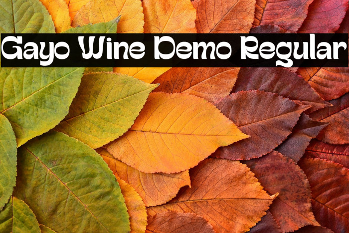Gayo Wine Demo Regular Example 1