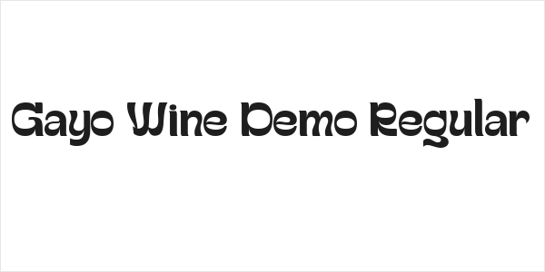 Gayo Wine Demo Regular Logo