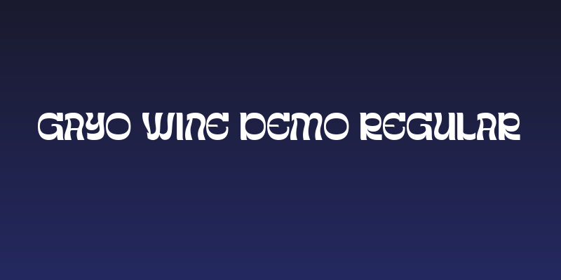 Gayo Wine Demo Regular Social Header