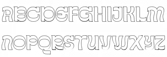 Gayo Wine Outline Demo Regular Font UPPERCASE