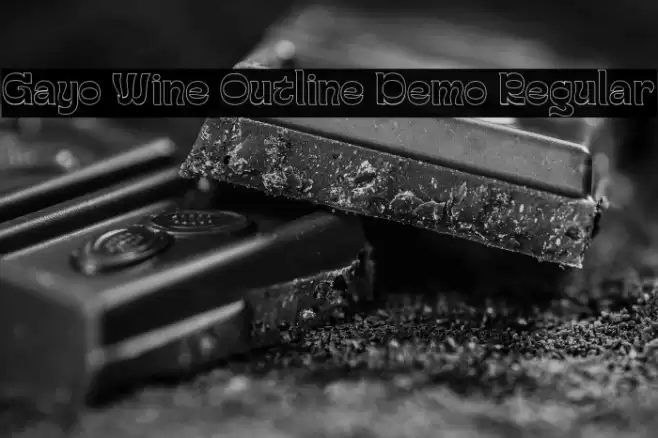 Gayo Wine Outline Demo Regular Fuentes examples