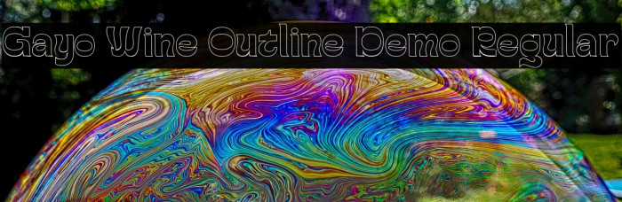 Gayo Wine Outline Demo Regular Example 3