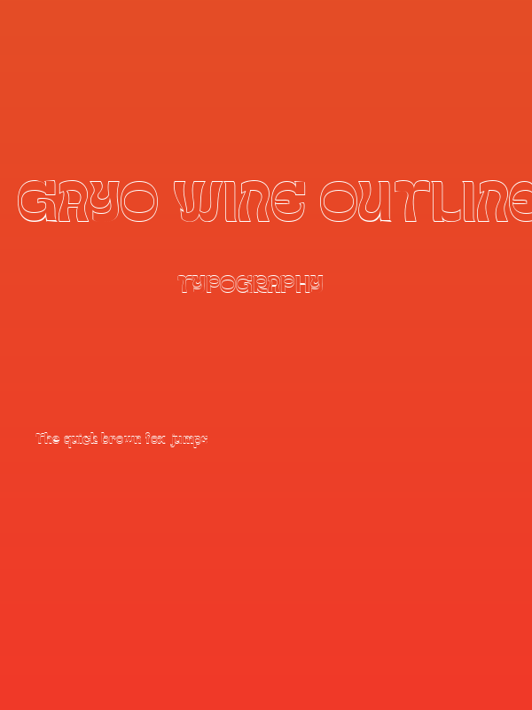Gayo Wine Outline Demo Regular Poster