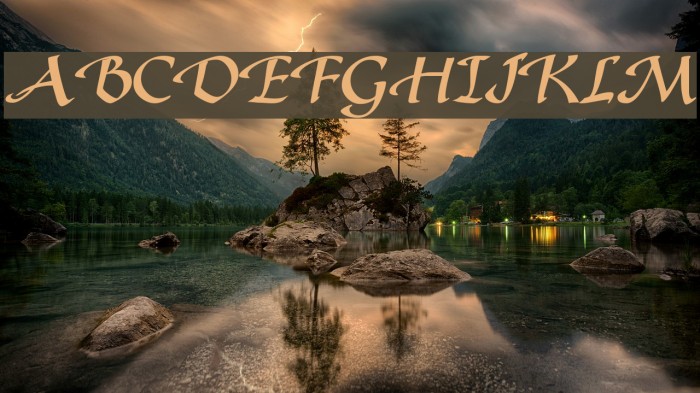 Gaze Bold Font examples