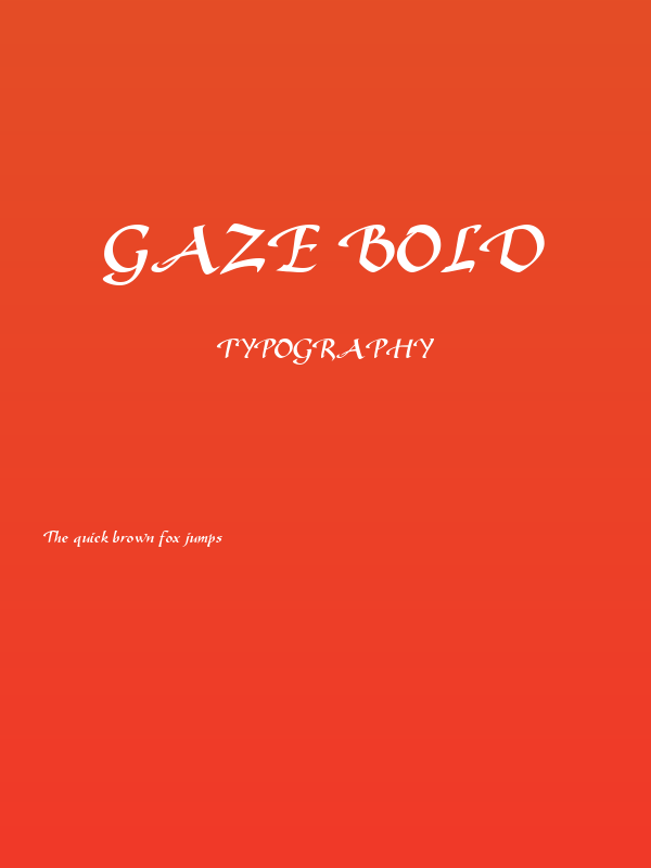 Gaze Bold Poster