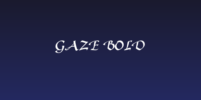 Gaze Bold Social Header