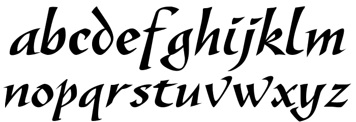 Gaze Bold Font LOWERCASE