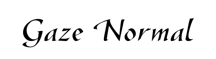 Gaze Normal Font