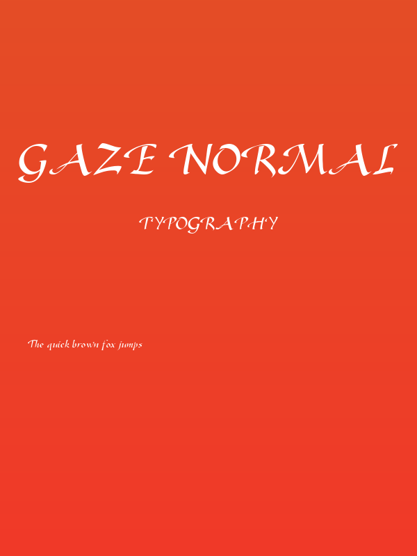 Gaze Normal Poster
