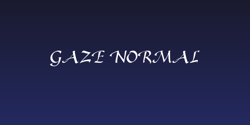 Gaze Normal Social Header