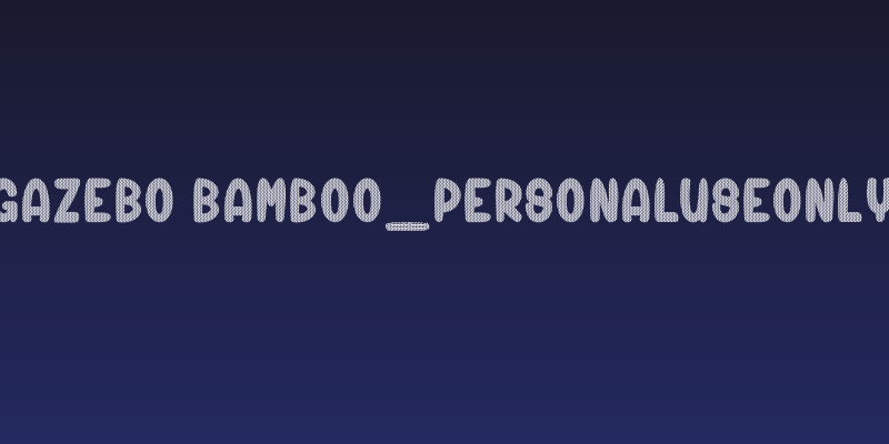 Gazebo Bamboo_PersonalUseOnly Social Header