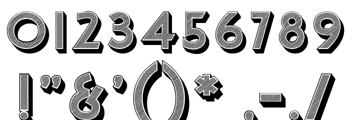 Gazelle Regular Font OTHER CHARS