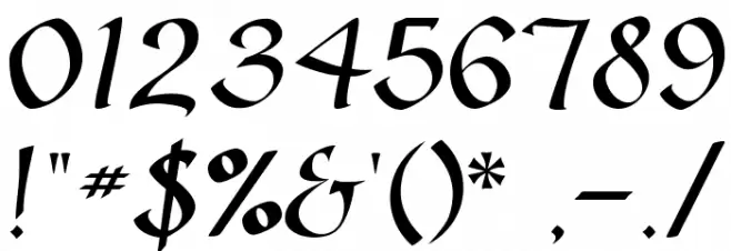 GazelleFLF Font OTHER CHARS