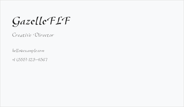 GazelleFLF Business Card