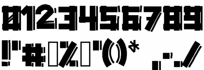 Gazoline Font OTHER CHARS