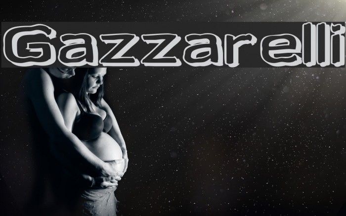 Gazzarelli Schriftart examples