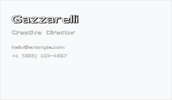 Gazzarelli Business Card