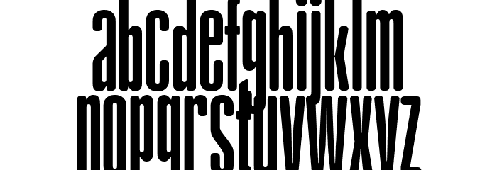 gAbAcHiTA-FFP Font LOWERCASE