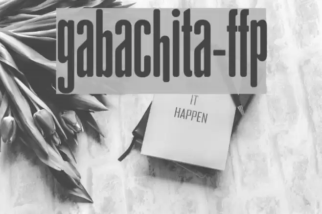 gAbAcHiTA-FFP フォント examples