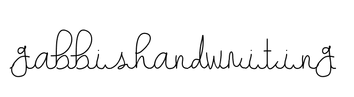gabbishandwriting  font caratteri gratis