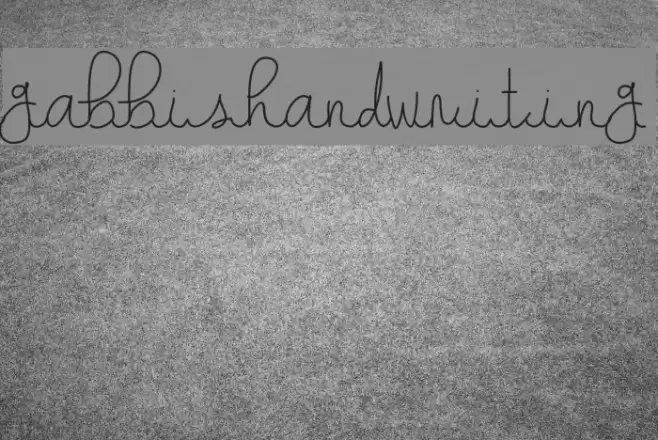 gabbishandwriting Font examples
