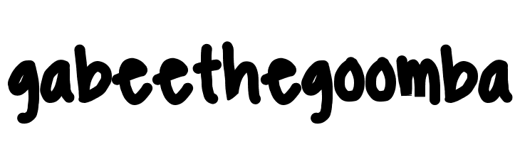 gabeethegoomba Font