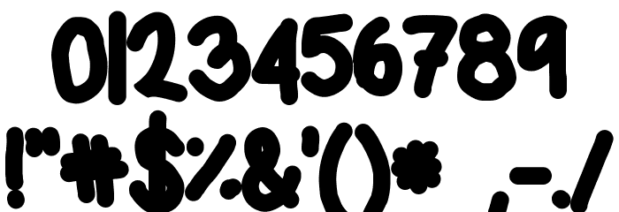 gabeethegoomba Font OTHER CHARS