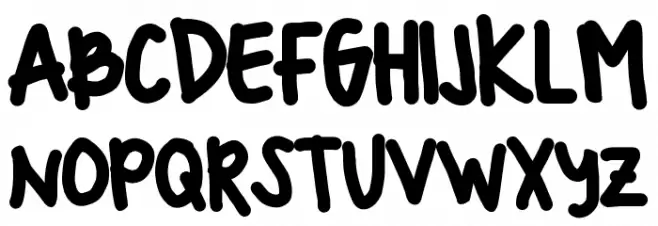 gabeethegoomba Schriftart Groß