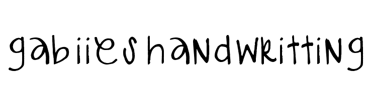 gabiies handwritting Fonte