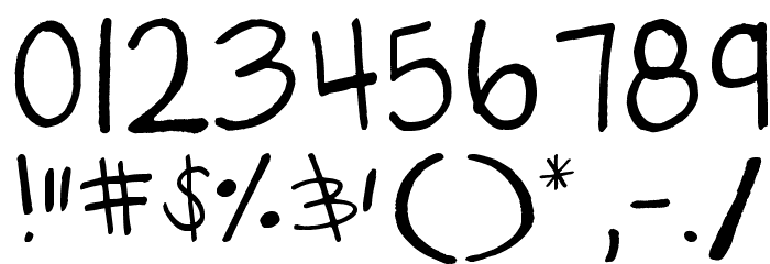 gabiies handwritting Font OTHER CHARS