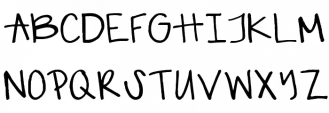 gabiies handwritting Schriftart Groß