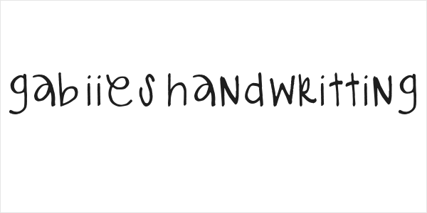 gabiies handwritting Logo