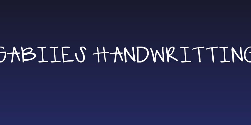 gabiies handwritting Social Header