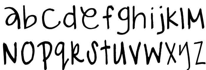 gabiies handwritting Font LOWERCASE
