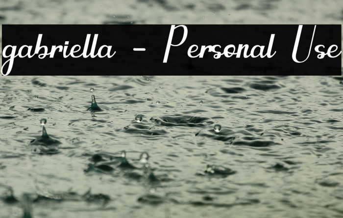 gabriella - Personal Use Example 3