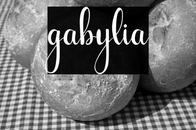 gabylia Font examples