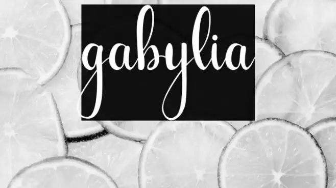 gabylia Font examples