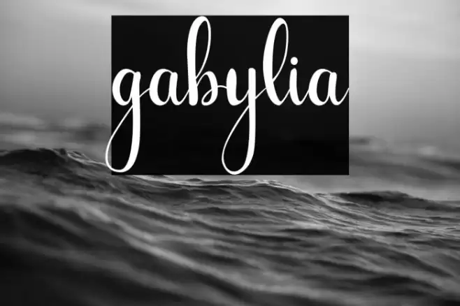 gabylia Font examples