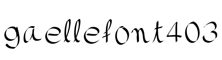 gaellefont403  Frei Schriftart Herunterladen