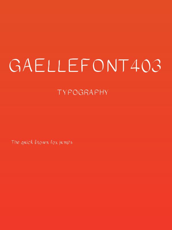 gaellefont403 Poster