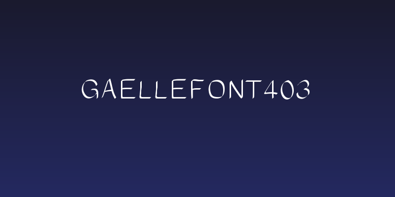 gaellefont403 Social Header