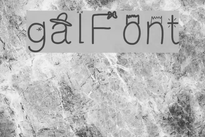 galFont Font examples