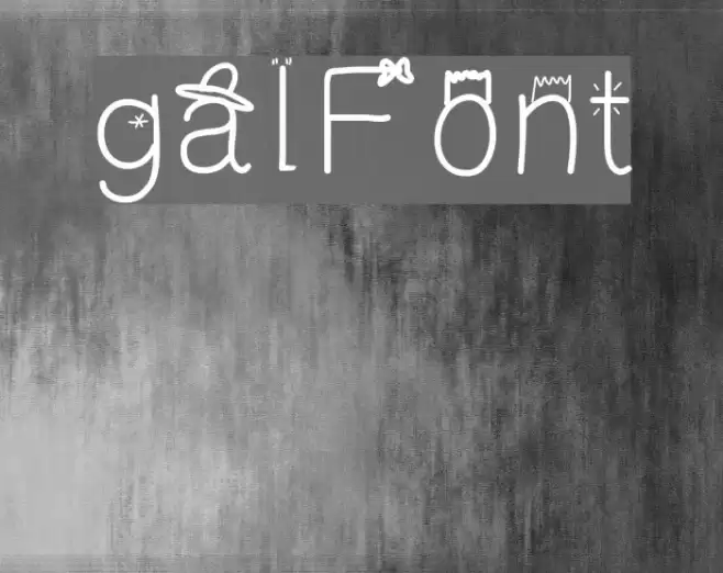 galFont Font examples