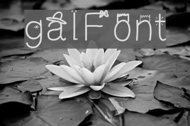 galFont Font examples