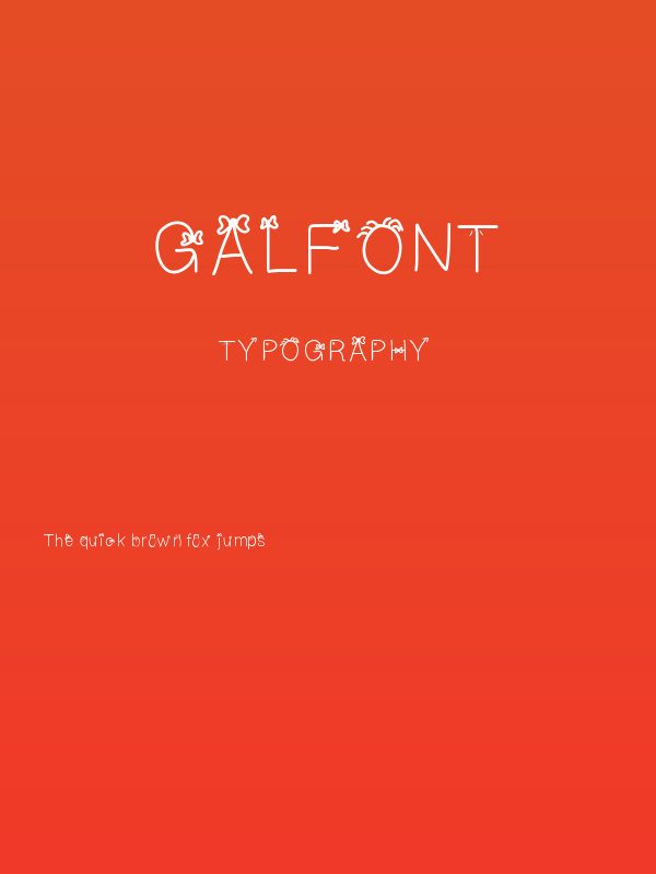 galFont Poster