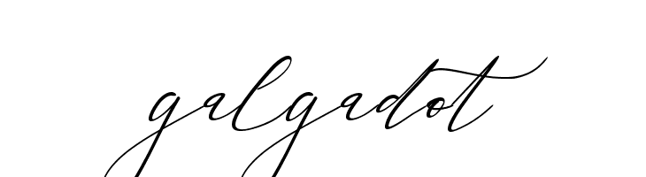 galgadot  免费字体下载